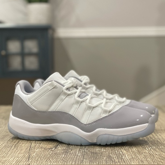 Nike Air Jordan 11 Xl Retro Low White Cement Grey Mens Basketball Sz 13 NEW - Picture 2 of 10